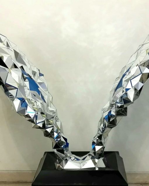 2 wings mirror sculpture2