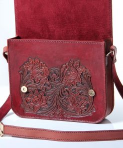 All-leather cow leather shoulder bag 1