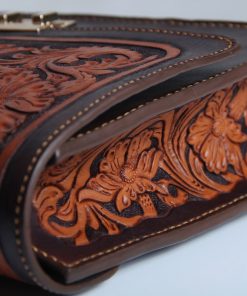 Combination of Engraved Crust Leather and Cow Leather 2