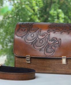 Wooden body bags engraved in Cow Leather 4